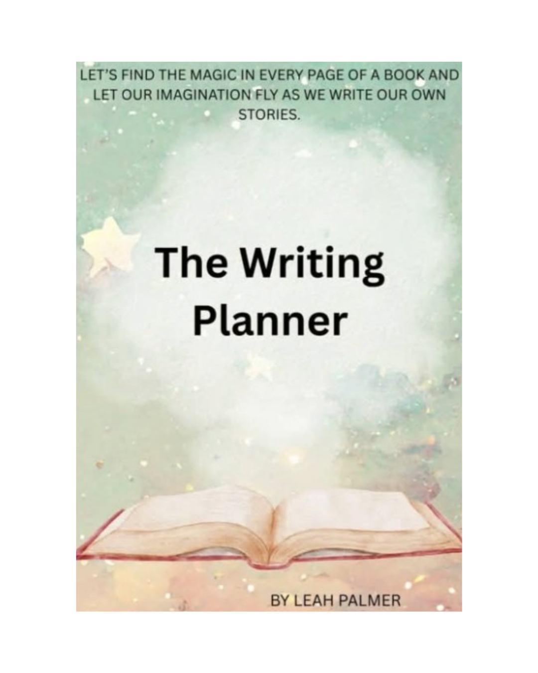 the writing planner in creamy blue colour, leah palmer